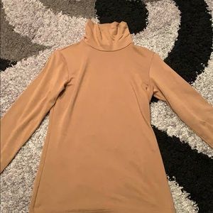 Tan turtle neck